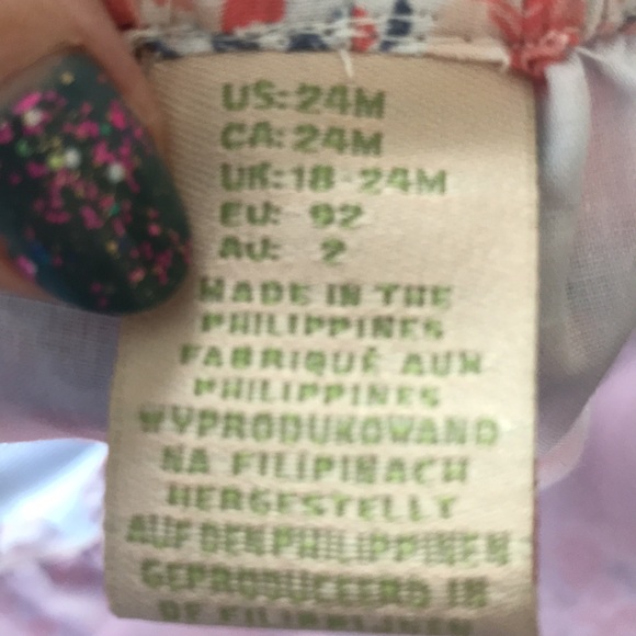 Adorable Stripe/Floral Dress Set (24m) - Picture 5 of 5